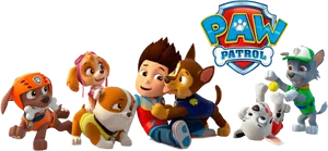 Paw Patrol Team Clipart PNG Image