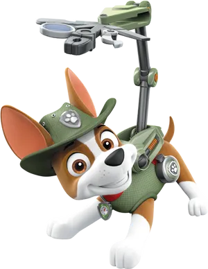 Paw Patrol Tracker Jungle Pup PNG Image