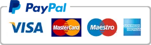 Pay Pal Supported Credit Card Logos PNG Image