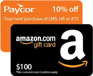 Paycor Amazon Gift Card Promotion PNG Image