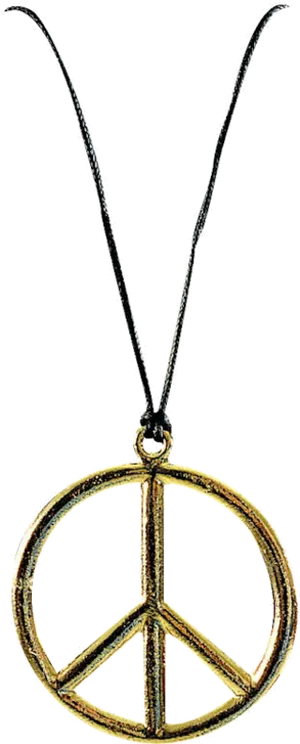 Peace Symbol Necklace PNG Image