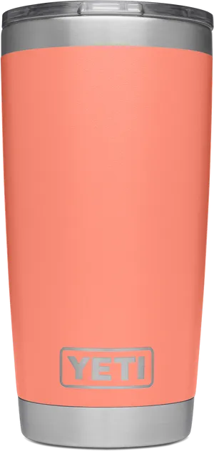 Peach Yeti Tumbler PNG Image