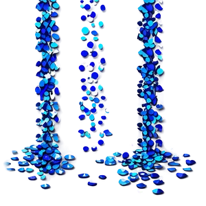 Peacock Blue Confetti Shower Png 06262024 PNG Image