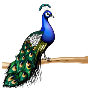 Peacock Illustration Png 18 PNG Image