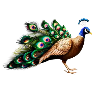 Peacock Illustration Png Sgq PNG Image