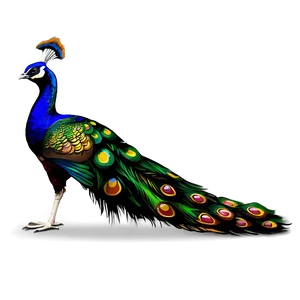 Peacock Tail Display Png Vfp88 PNG Image