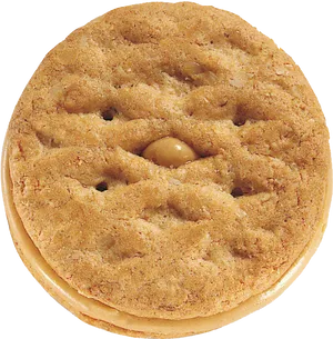 Peanut Butter Cookie Top View PNG Image