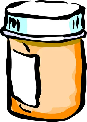 Peanut Butter Jar Cartoon Illustration PNG Image