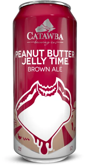 Peanut Butter Jelly Time Brown Ale Can PNG Image