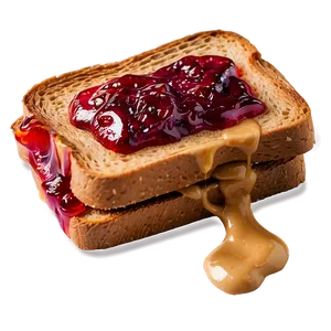 Peanut Butter Jelly Toast Png 06282024 PNG Image