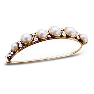 Pearl Embellished Hair Clip Png Pgp89 PNG Image