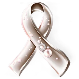 Pearl White Cancer Ribbon Png Bme28 PNG Image