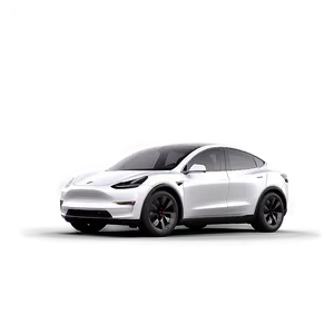 Pearl White Tesla Model Y Png Tfc PNG Image