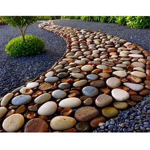 Pebble Mosaic Garden Path Png Qjh21 PNG Image