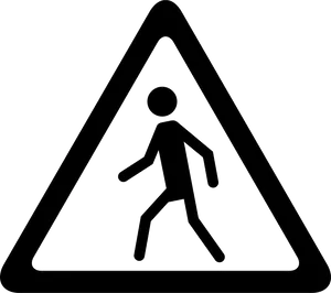 Pedestrian Crossing Sign PNG Image