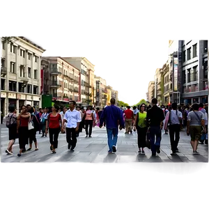 Pedestrian Street Crowd PNG 13 PNG