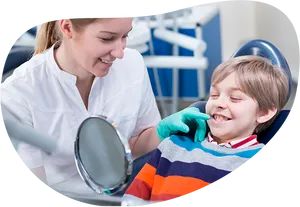 Pediatric Dental Checkup Smile PNG Image