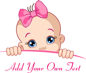 Peeking Baby Cartoon Graphic PNG Image