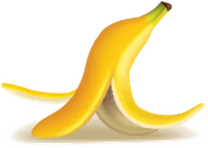 Peeling Banana Graphic PNG Image