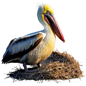 Pelican On Nesting Ground Png Utx PNG Image