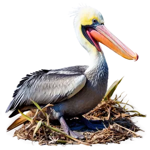 Pelican On Nesting Ground Png Wic PNG Image