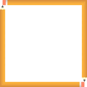 Pencil Frame Black Background PNG
