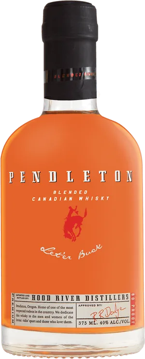 Pendleton Blended Canadian Whisky Bottle PNG Image