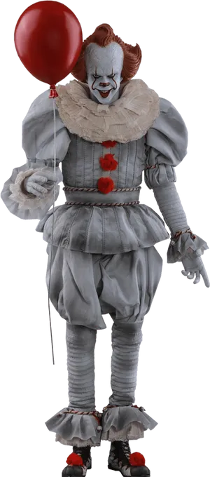 Pennywise The Dancing Clown With Balloon PNG Image