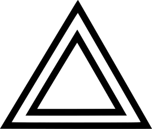 Penrose Triangle Optical Illusion PNG Image