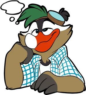 Pensive_ Duck_ Emote.png PNG Image