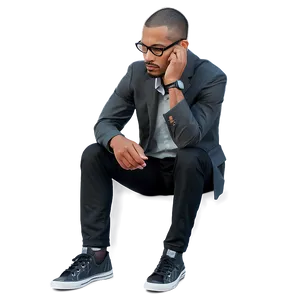Pensive Person PNG 05232024 PNG