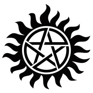 Pentagram Sun Symbol Graphic PNG Image