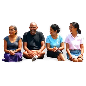 People Sitting Together Png Vxi55 PNG Image