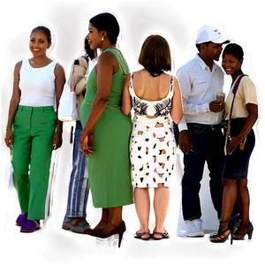 People Standing In Line Png Tfa PNG Image