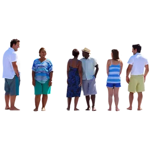 People Standing On Beach Png Cwg52 PNG Image