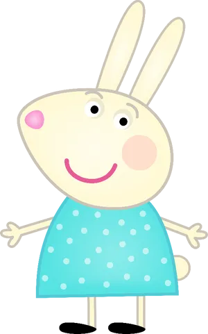 Peppa Pig Character Rebecca Rabbit PNG Image