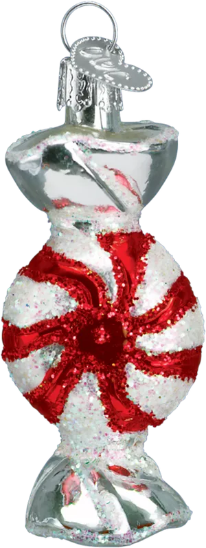 Peppermint Candy Christmas Ornament PNG Image