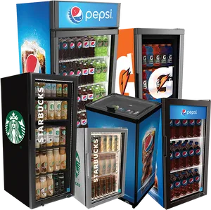 Pepsi Branded Beverage Coolers PNG Image