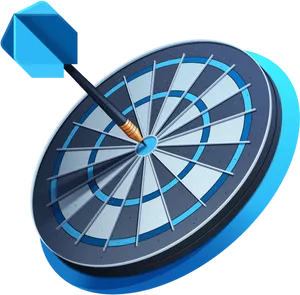 Perfect Bullseye Dart Target PNG Image