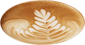 Perfect Cappuccino Art PNG Image