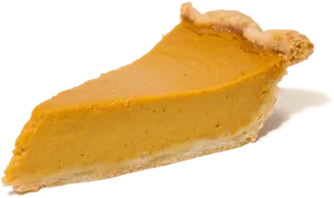 Perfect Pumpkin Pie Slice PNG Image