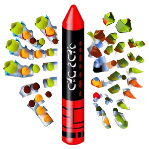 Perfect Red Crayon Png 4 PNG Image