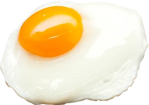 Perfectly Fried Egg Top View.png PNG Image