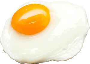 Perfectly Fried Egg Top View.png PNG Image