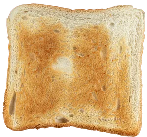 Perfectly Toasted Bread Slice PNG Image