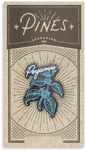 Pergamino Pines Label Design PNG Image