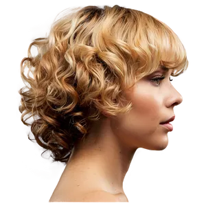 Perm Hair A PNG Image