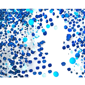 Persian Blue Confetti Splash Png 12 PNG Image