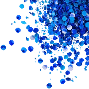 Persian Blue Confetti Splash Png Ykc11 PNG Image