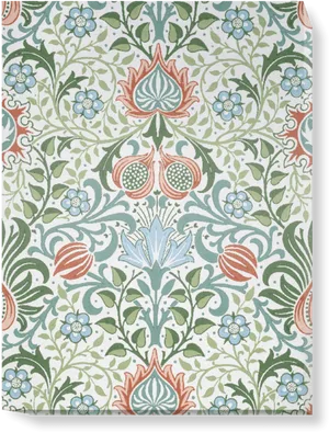 Persian Floral Pattern Design PNG Image